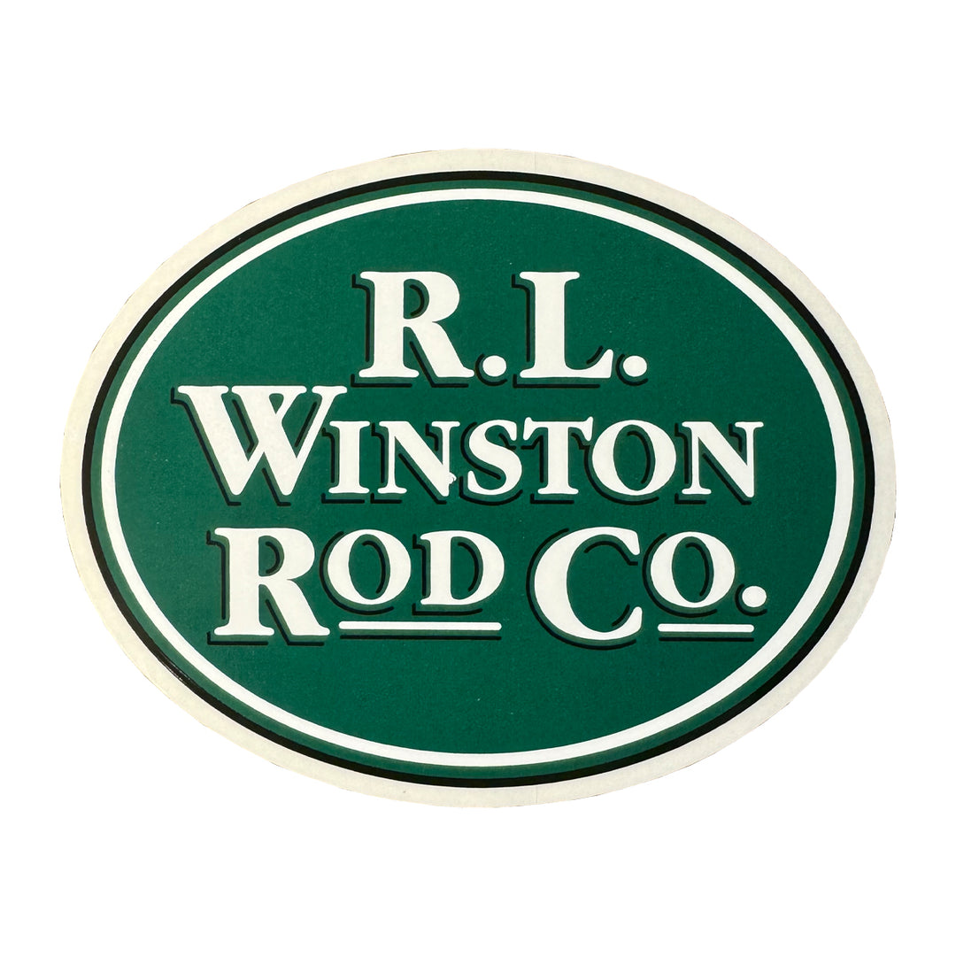 R.L. Winston Large Sticker Green 7"