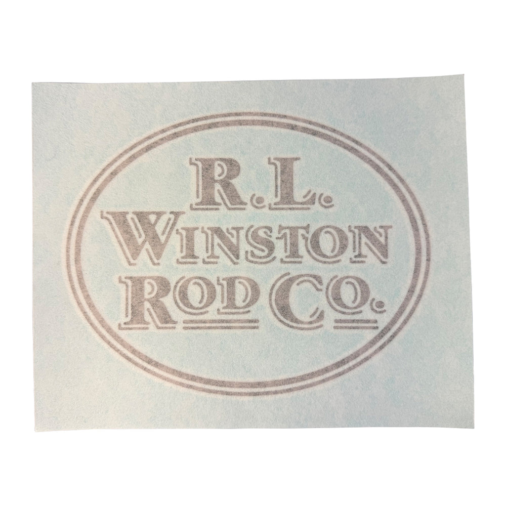 R.L. Winston Die Cut White 7" Sticker