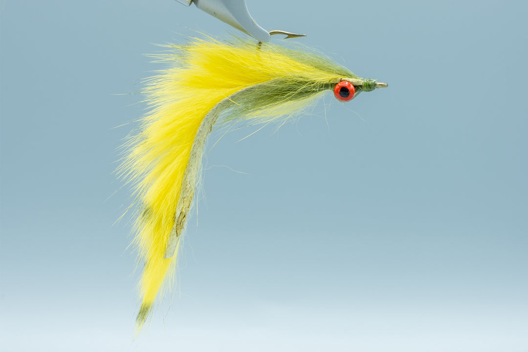 Clouser's Barred Mad Tom Yellow/Olive #4