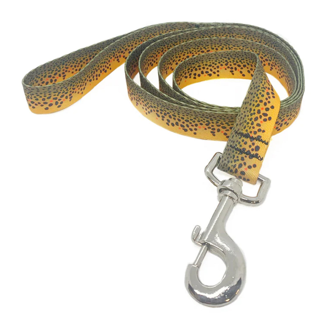 Rep Your Water Brown Trout Skin Dog Leash