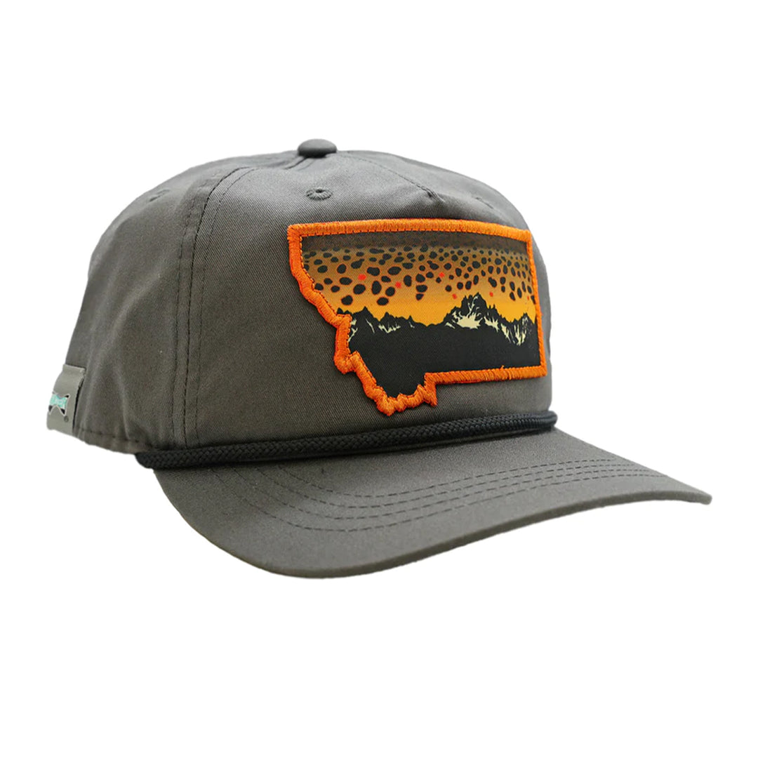 Rep Your Water Montana Wild Trout Hat Gray – Madison River Fishing