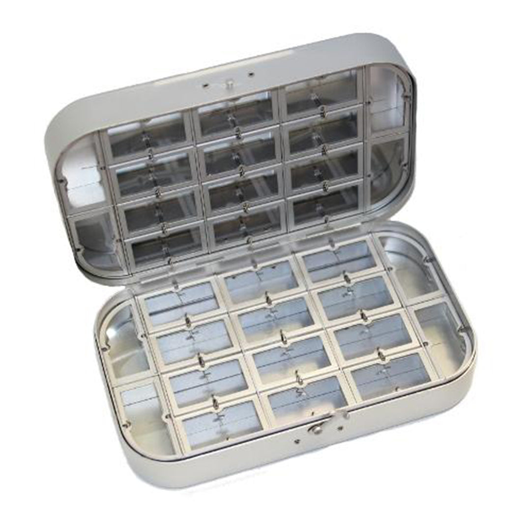 Richard Wheatley Fly Box 32 Compartment Signature Box Silver - Madison River Fishing Company