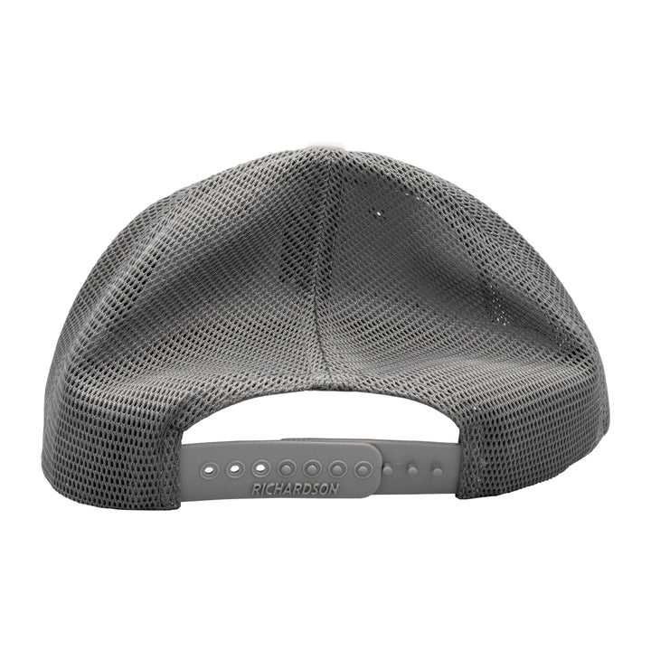 MRFC Logo Casey Underwood Salt Slam 173 Trucker Cement Grey/Dark Charcoal - Madison River Fishing Company