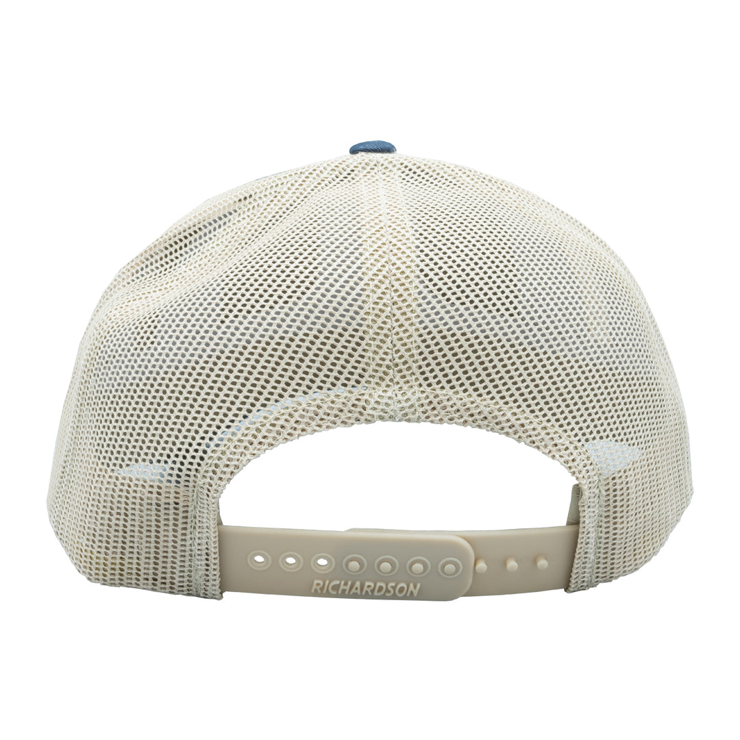 MRFC Logo Fat Belly Trout 112 Navy/Khaki - Madison River Fishing Company