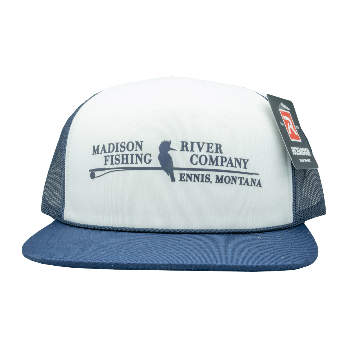 Mrfc MRFC Foam Logo 113 Trucker White/Navy – Madison River Fishing Company