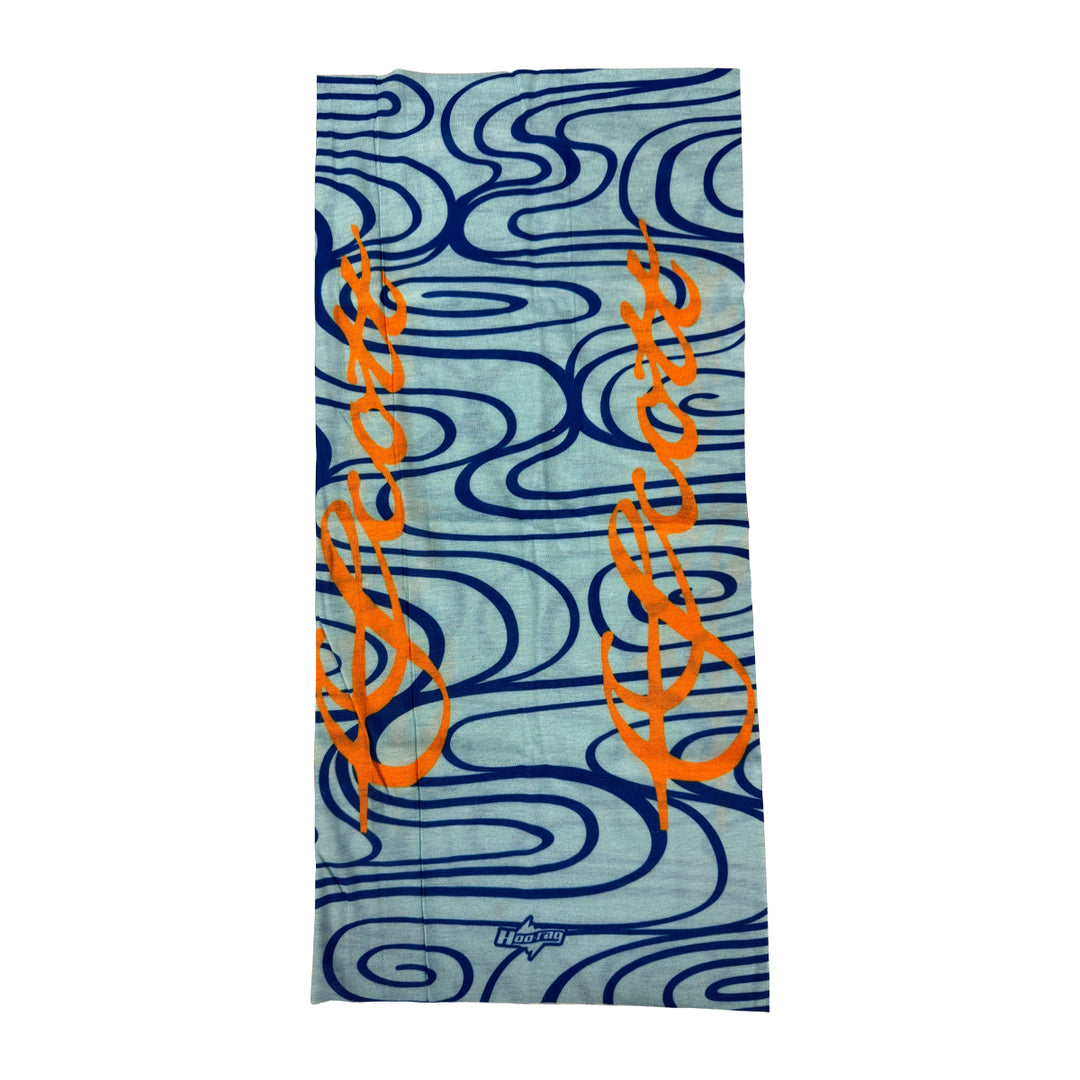 Scott Blue Water Design w/Orange Scott Neck Gaiter