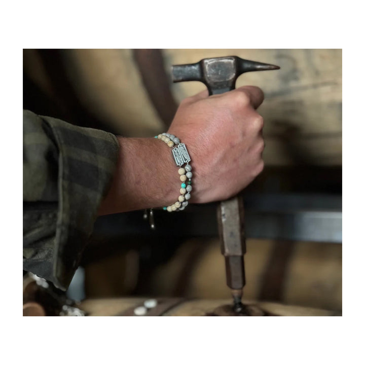 Sight Line Provisions Bead Bracelet Trout Sandalwood & Turquoise - Madison River Fishing Company