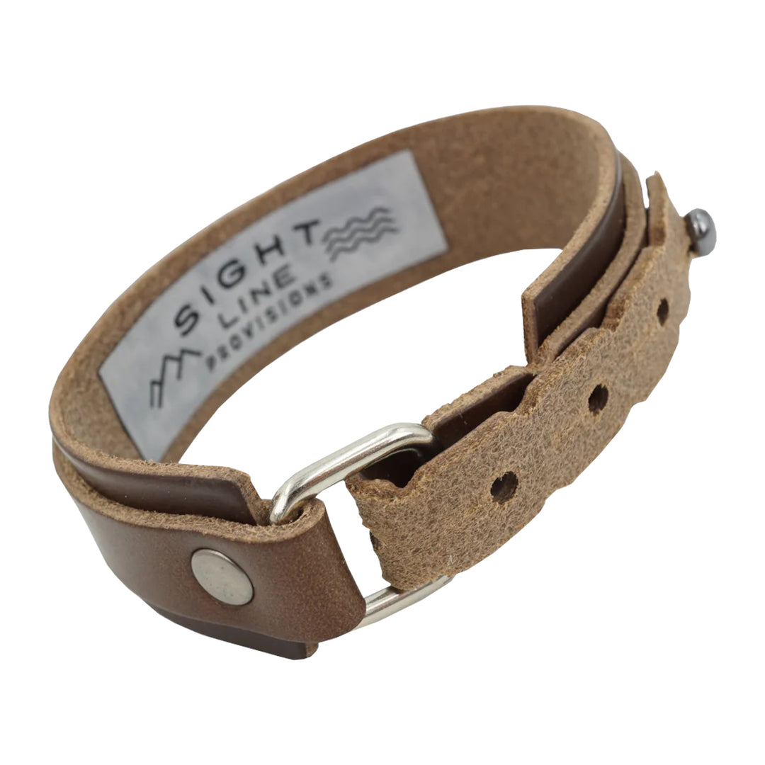 Sight Line Provisions Classic Bracelet Trout 2.0 Horween Brown - Madison River Fishing Company