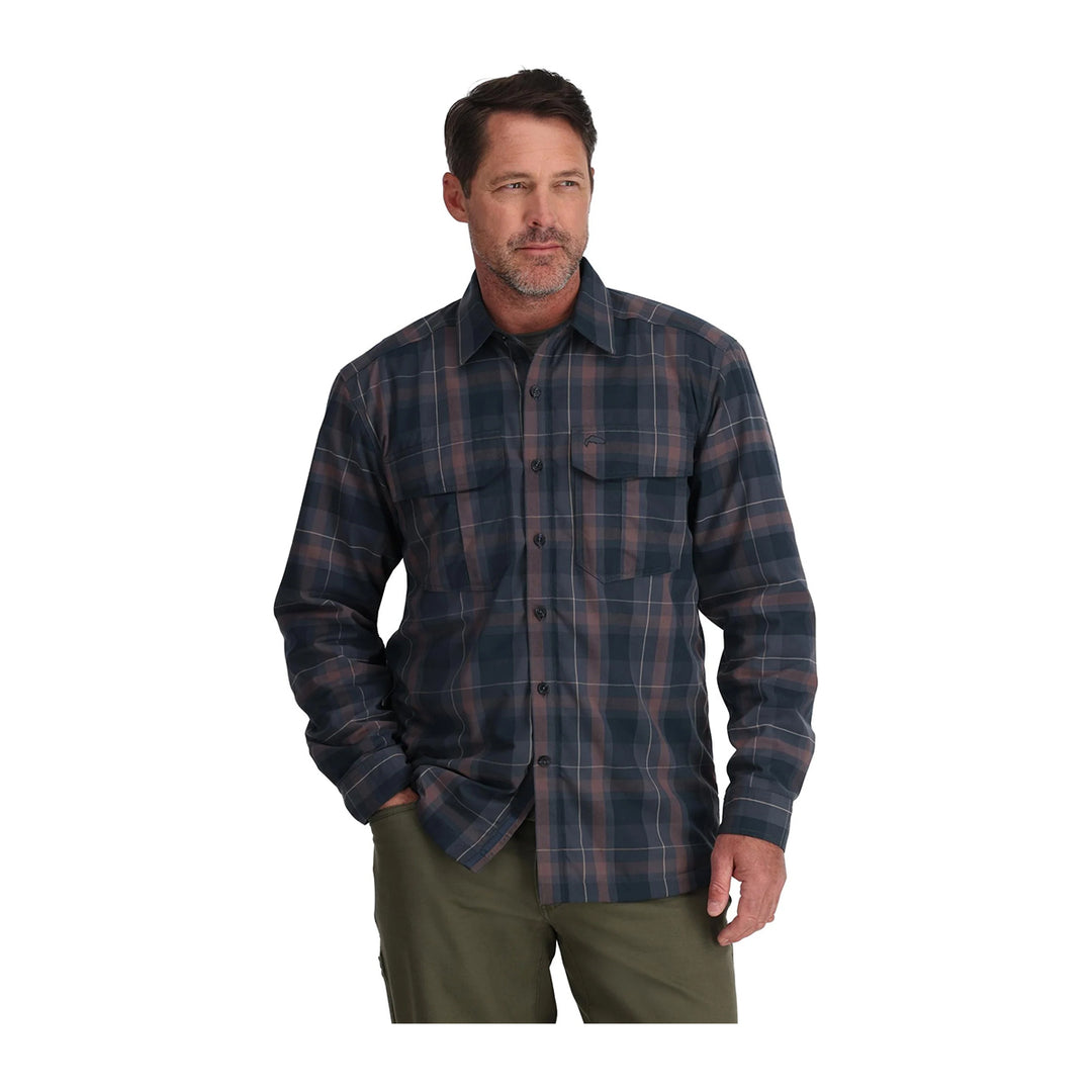 Simms Coldweather LS Shirt Selvedge Logan Plaid - Madison River Fishing Company