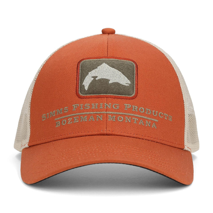 Simms Double Haul Icon Trucker Simms Orange - Madison River Fishing Company