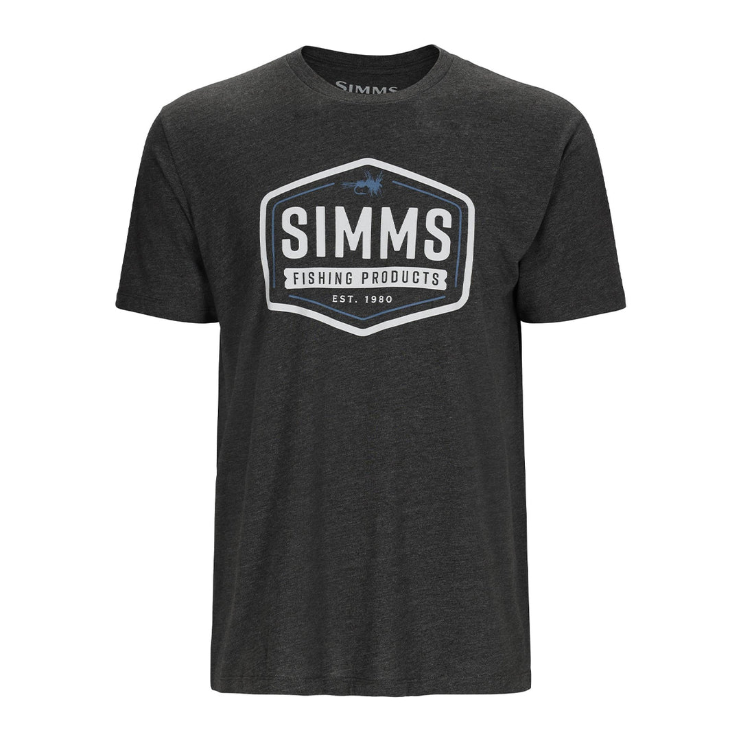 Simms Fly Patch T-Shirt Charcoal Heather