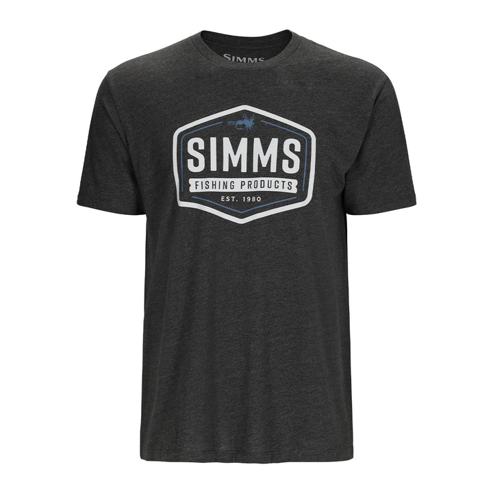 Simms Fly Patch T-Shirt Charcoal Heather