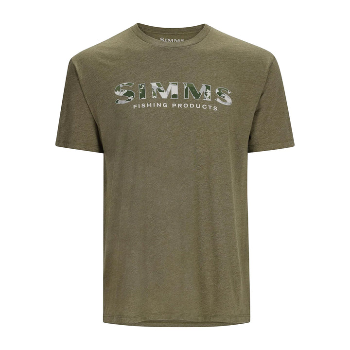 Simms Logo T-Shirt RC Dark Clover/Military Heather