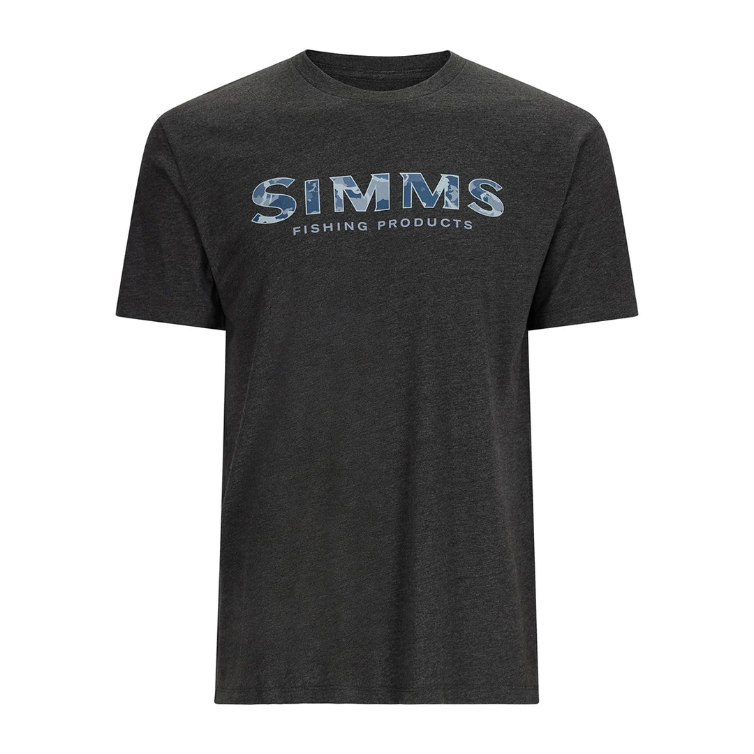 Simms Logo T-Shirt RC Neptune/Charcoal Heather