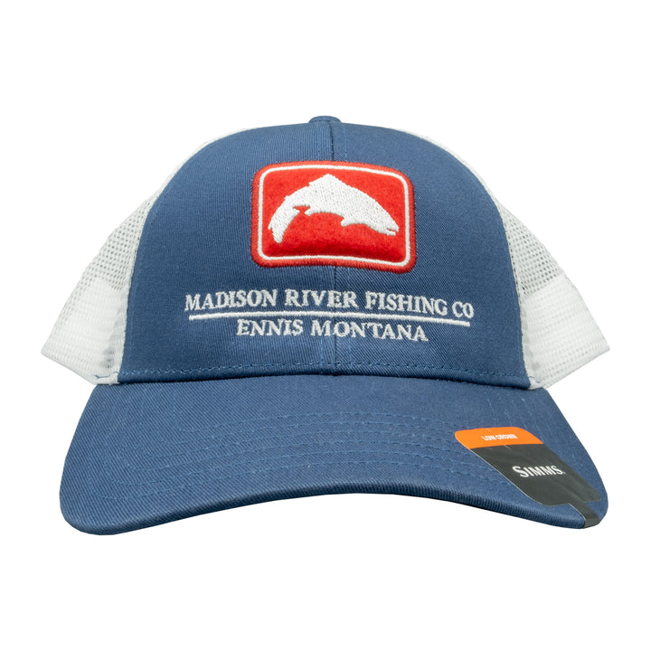 Simms MRFC Logo Trout Icon Trucker Americana - Madison River Fishing Company