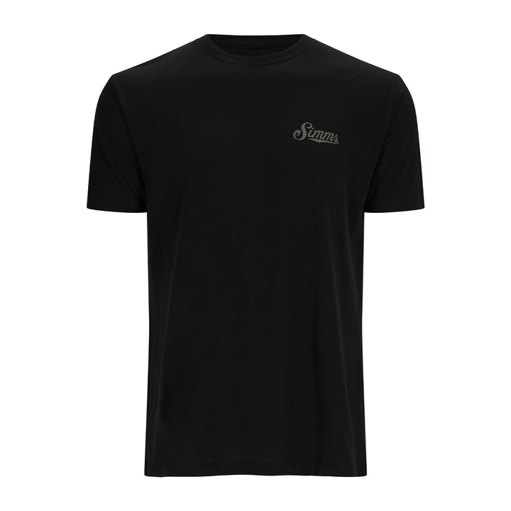 Simms Royal Wulff Fly T-Shirt Black - Madison River Fishing Company