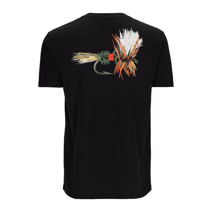 Simms Royal Wulff Fly T-Shirt Black - Madison River Fishing Company