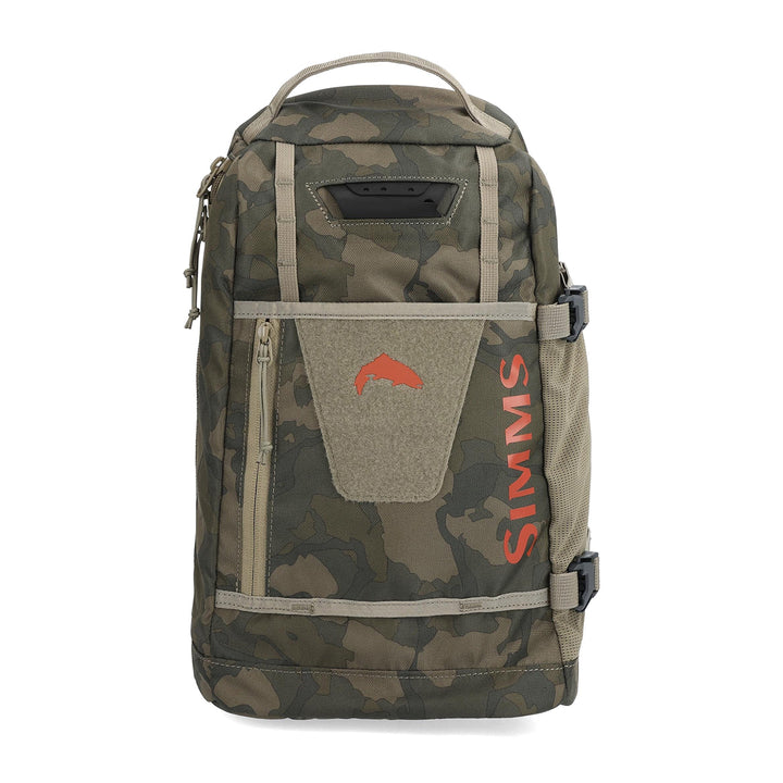 Simms Tributary Sling Pack Regiment Camo Olive Drab - Madison River Fishing Company