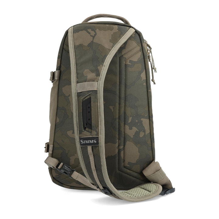 Simms Tributary Sling Pack Regiment Camo Olive Drab - Madison River Fishing Company