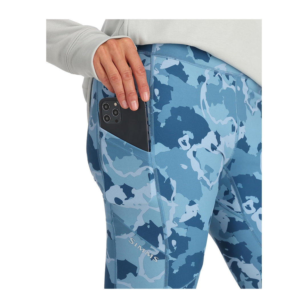 Simms Women's BugStopper Legging Regiment Camo Neptune - Madison River Fishing Company