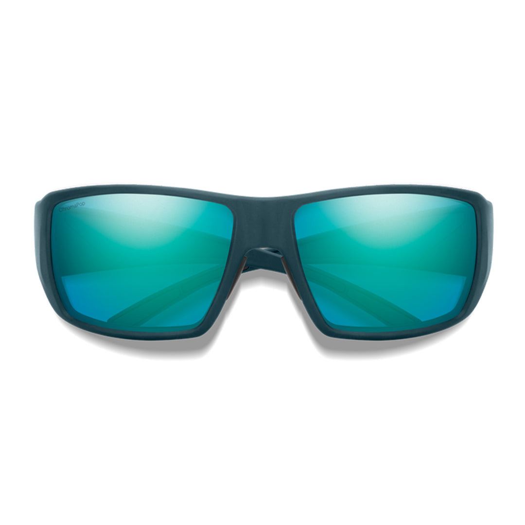 Smith Guide's Choice Sunglasses Matte Pacific ChromaPop Glass Polarized Opal Mirror