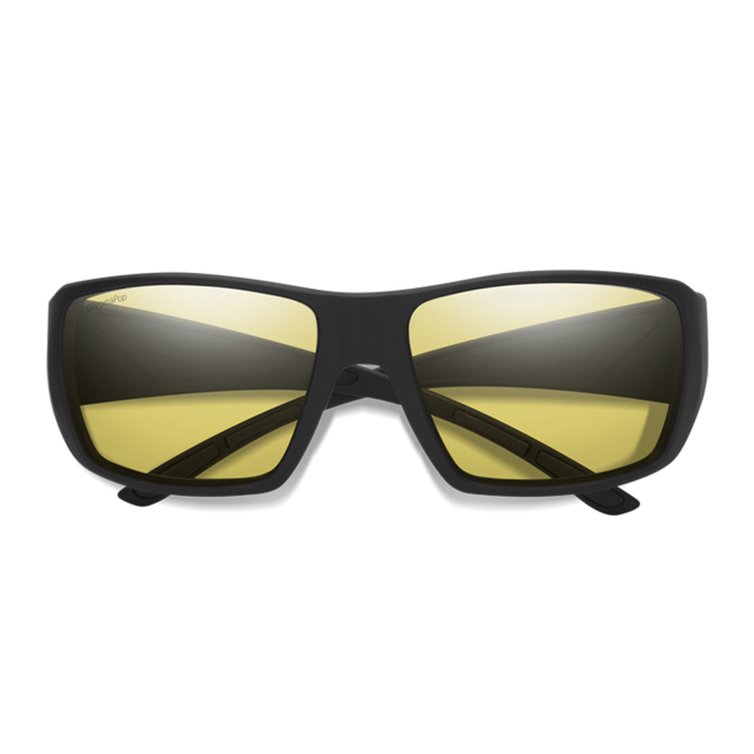 Smith Guide's Choice XL Matte Black ChromaPop Glass Polarized Low Light Yellow - Madison River Fishing Company
