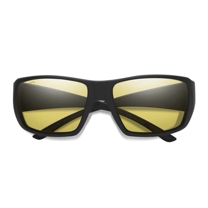 Smith Guide's Choice XL Matte Black ChromaPop Glass Polarized Low Light Yellow - Madison River Fishing Company