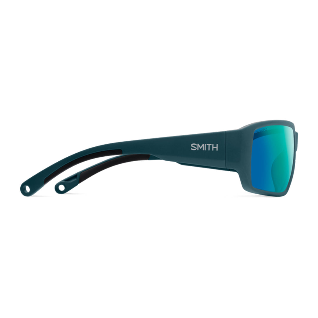 Smith Hookset Sunglasses Matte Pacific ChromaPop Glass Polarized Opal Mirror