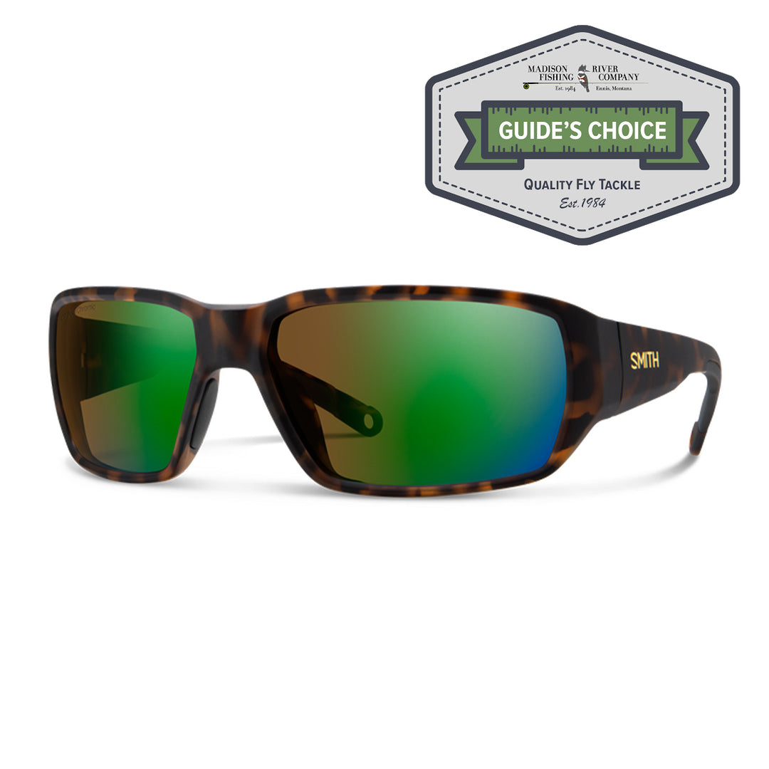 Smith Hookset Sunglasses Matte Tortoise ChromaPop Glass Polarchromic Brown Green Mirror