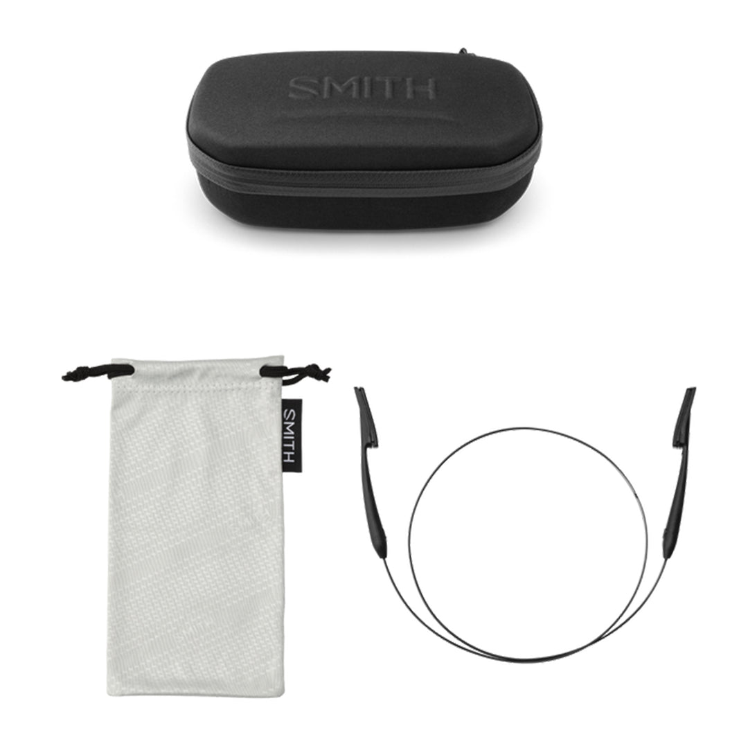 Smith Hookset Sunglasses Matte Black ChromaPop Glass Polarchromic Yellow Blue Mirror - Madison River Fishing Company