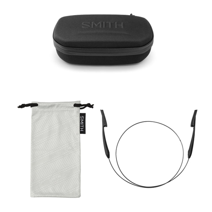 Smith Hookset Sunglasses Matte Black ChromaPop Glass Polarchromic Yellow Blue Mirror - Madison River Fishing Company