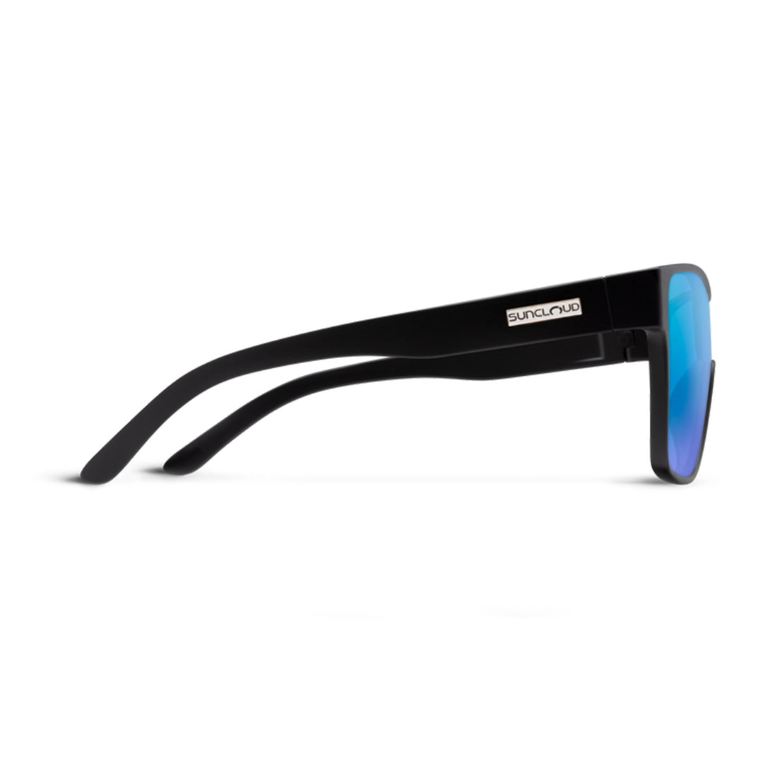 Suncloud Biff Matte Black Polarized Blue Mirror - Madison River Fishing Company