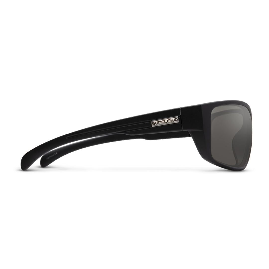 Suncloud Milestone Sunglasses Matte Black Polarized Gray - Madison River Fishing Company