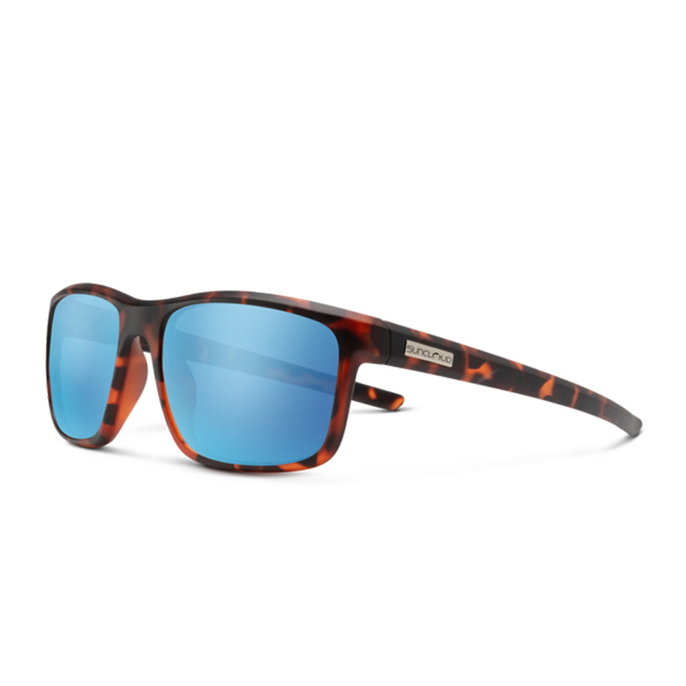 Suncloud Respek Matte Tortoise Polarized Aqua Mirror