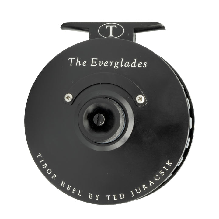 Tibor Everglades Reel Custom Frost Black LH Retrieve - Madison River Fishing Company