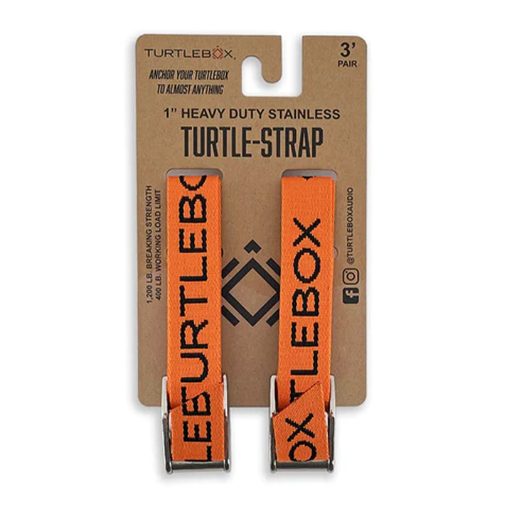 Turtlebox Tie Down Straps Blaze Orange