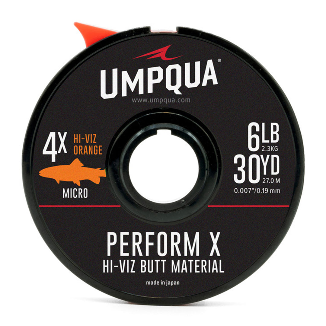 Umpqua Hi-Viz Euro Butt Material Fl. Orange (30M)