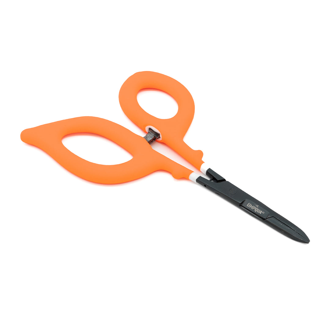 Umpqua Rivergrip Precision Series Scissor/Forcep 6" Straight Hot Orange