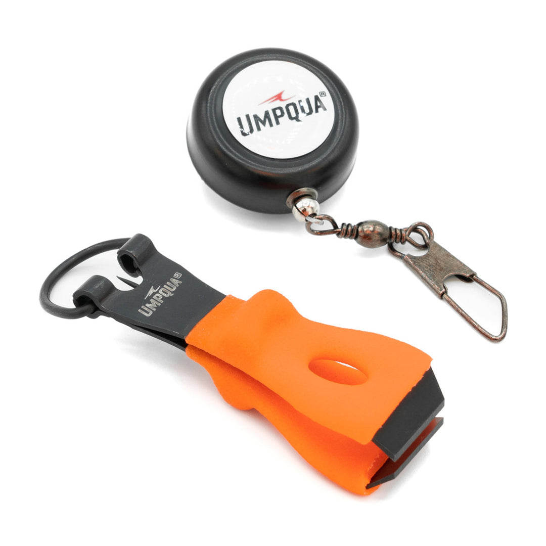 Umpqua Rivergrip Precision Series Zinger/Nipper Forcep Combo Hot Orange