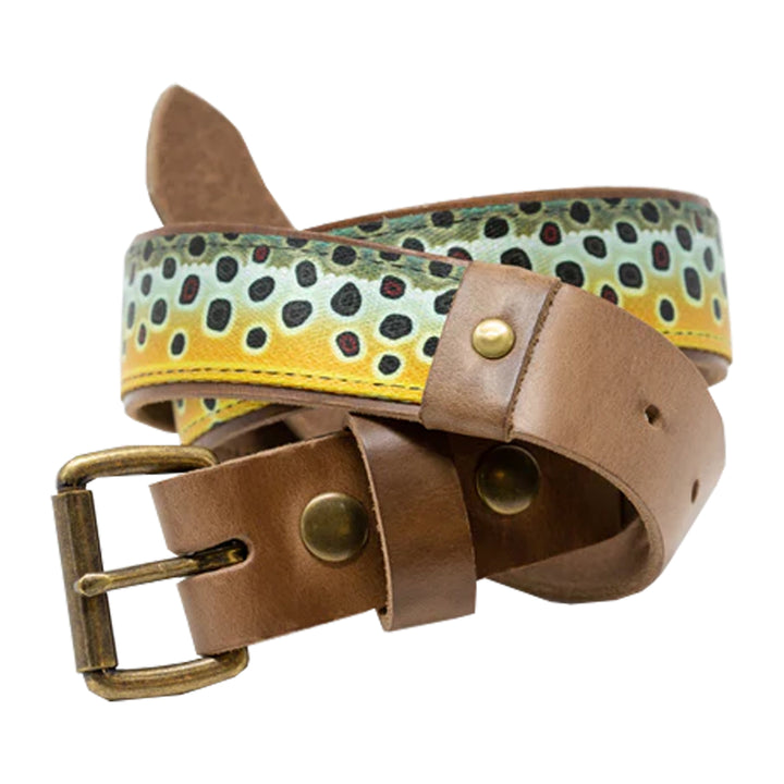 Whiskey Leatherworks Brown Trout Belt - Madison River Fishing Company