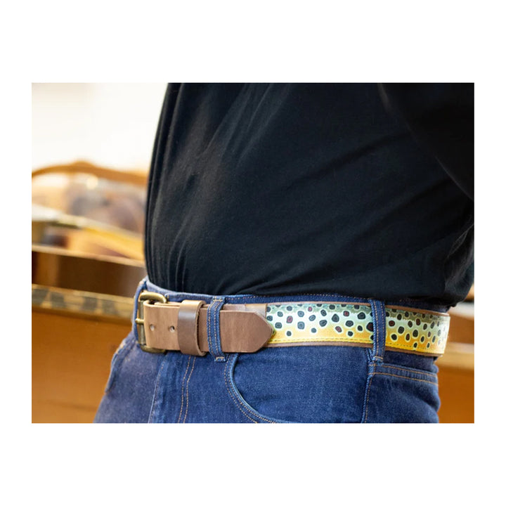Whiskey Leatherworks Brown Trout Belt - Madison River Fishing Company