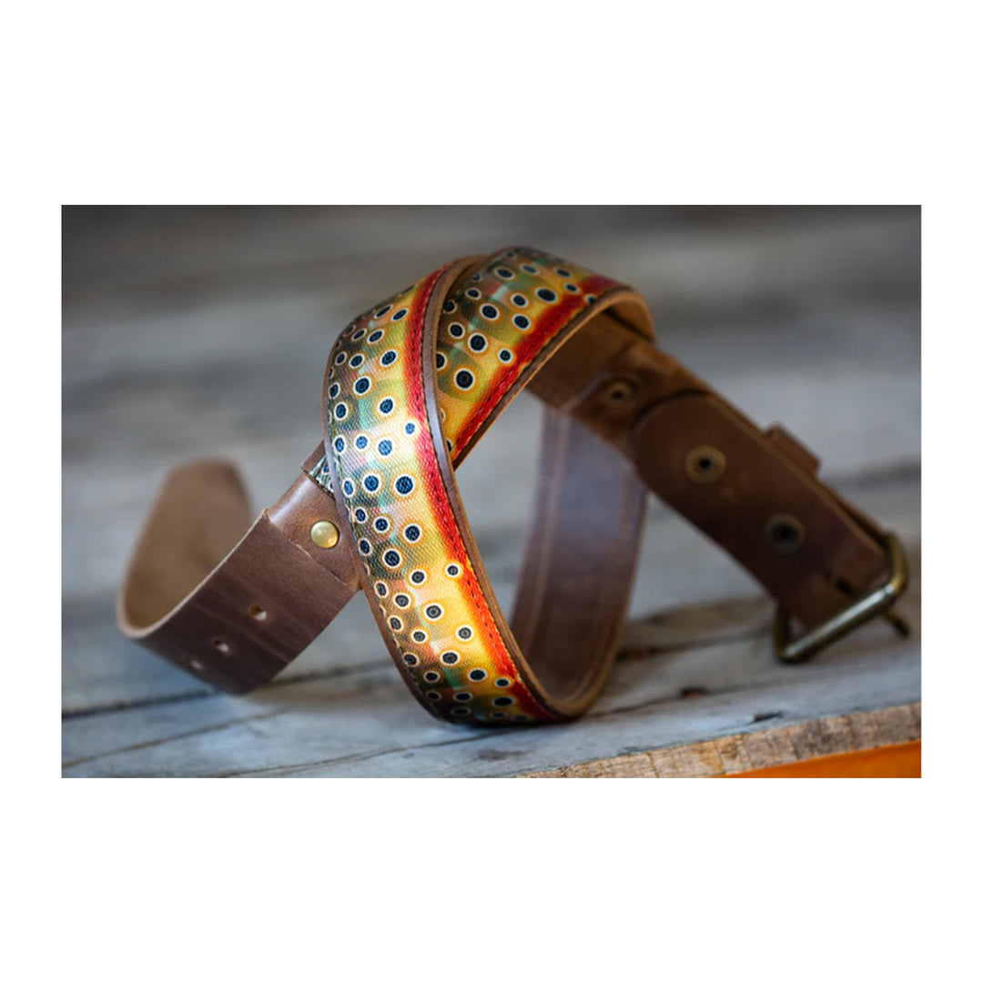 Whiskey Leatherworks Cutthroat Trout Belt - Madison River Fishing Company