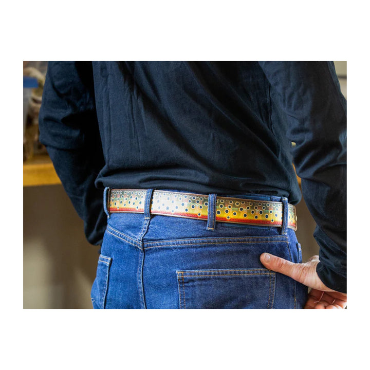 Whiskey Leatherworks Cutthroat Trout Belt - Madison River Fishing Company