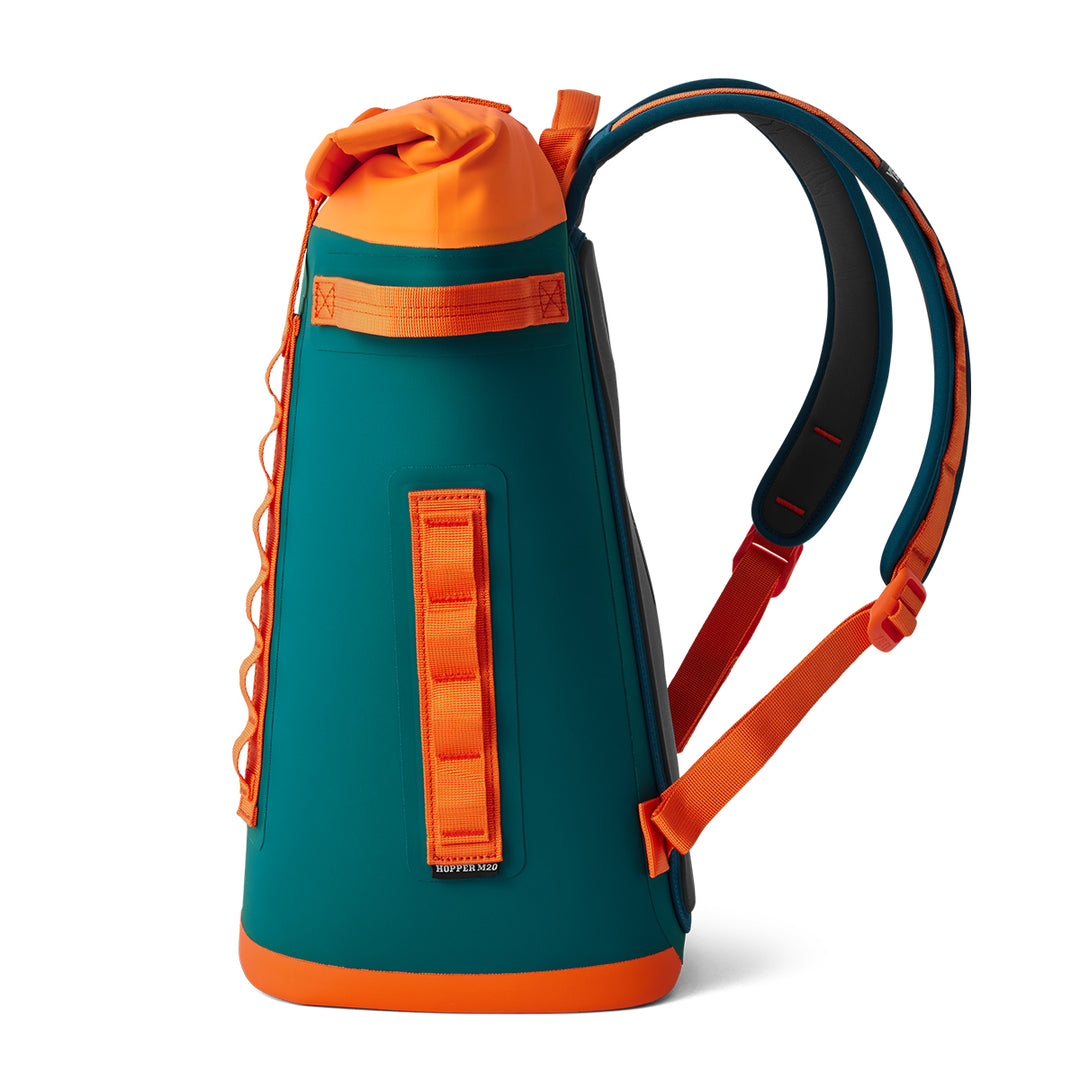 YETI Hopper Backpack M20 Teal/Orange - Madison River Fishing Company