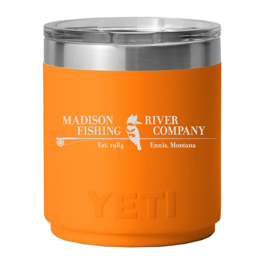 YETI MRFC Logo Rambler 10 oz Lowball 2.0 MS King Crab Orange - Madison River Fishing Company