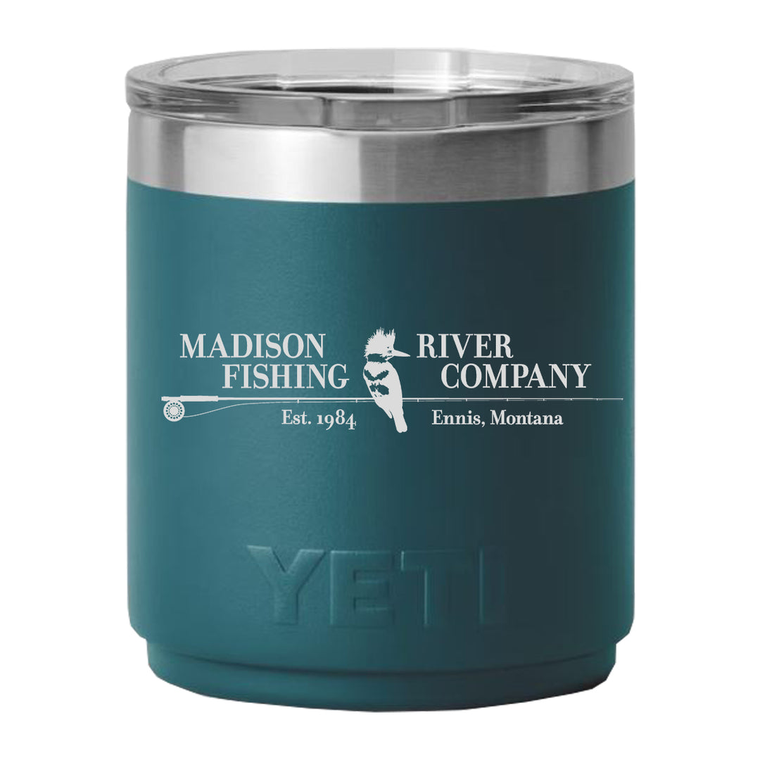 YETI MRFC logo Rambler 10 oz Lowball 2.0 MS Agave Teal - Madison River Fishing Company