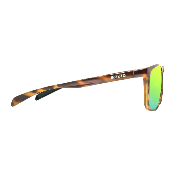 Bajio Calda Sunglasses Brown Tortoise Gloss Green Mirror - Madison River Fishing Company