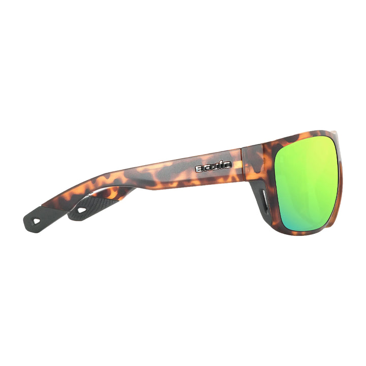 Bajio Las Rocas Sunglasses Brown Tortoise Matte Green Mirror - Madison River Fishing Company