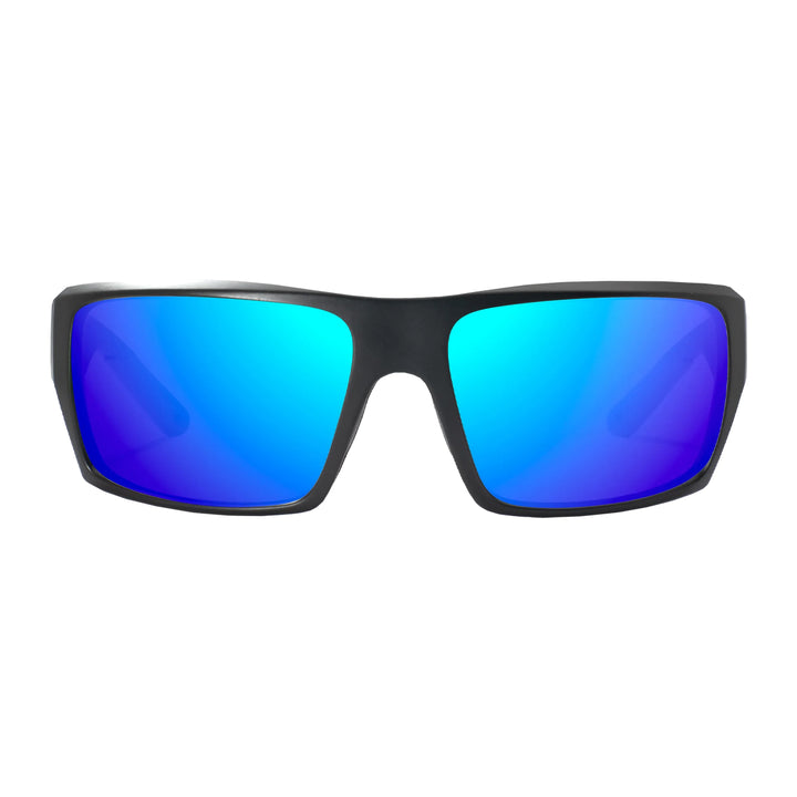 Bajio Nato Sunglasses Black Matte Blue Mirror - Madison River Fishing Company