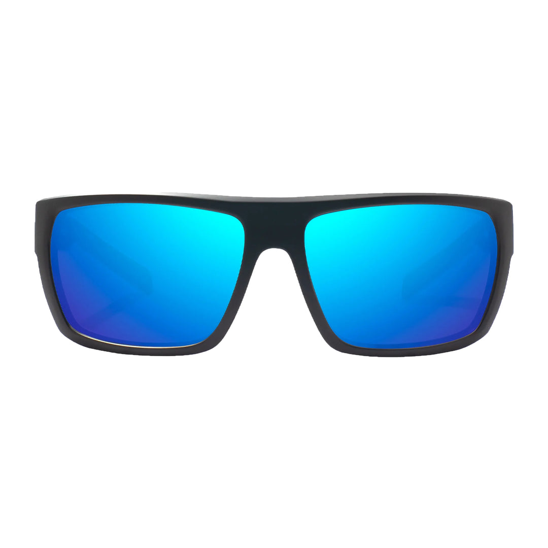 Bajio Palometa Sunglasses Black Matte Blue Mirror - Madison River Fishing Company